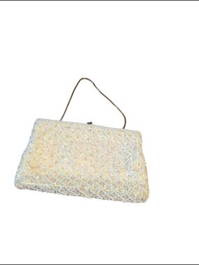 Vintage Elegant Beaded Evening Clutch Handbag
